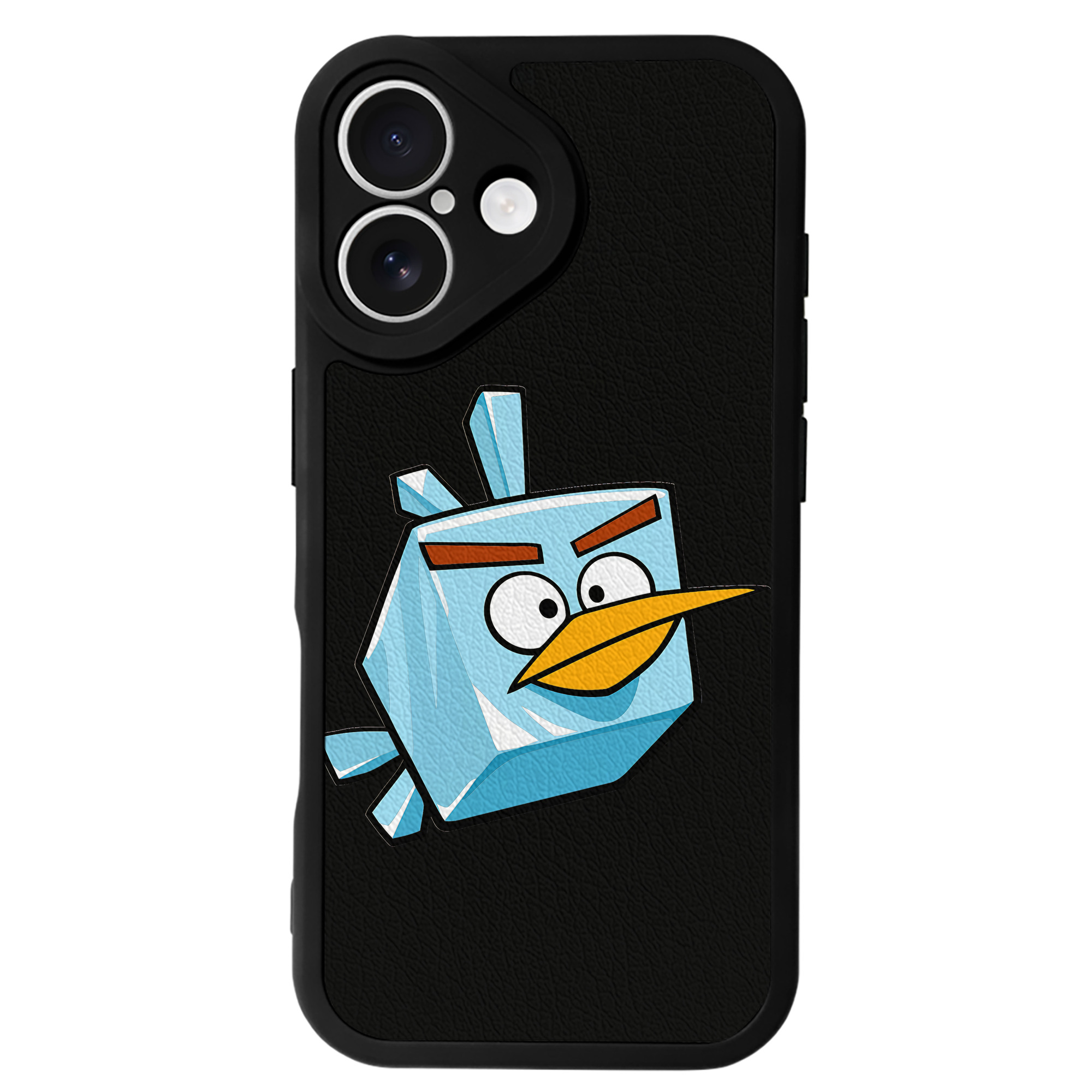 （画像用） Angry Birds アングリーバード 【iPhone 16シリーズ対応】シリコンスマホケース（レザー調） 材質：シリコン